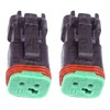 APUK 2x Plug Work Light Wiring Harness Lamp Socket Connector