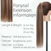 S-noilite Wrap Around Ponytail Extension Human Hair #4P27 Medium Brown