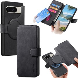 Ephoou Detachable Walle for Pixel 10 Pro XL Case with Card Slot CMG-Black