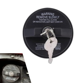 Opuweiy Gas Cap with Lock, Replace #77300-47020, 10504 Car Fuel Tank Cap, Compatible With Tacoma, Tundra, Chevy Camaro, Camry, Corolla (Black)