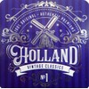 Set of 6 Coasters Holland Windmill Bicycle 9 x 9