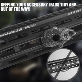 ZBULAR Beast-G3 Pressure Switch Cable Guides Decorations That Make Your AR-Look Cool Compatible with m-lok System, Flashlight Laser Wire Management Clips Cable Clips are Used to Route and Secure