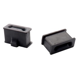 1 Pair Rubber Muffler Mount Compatible with Harley Touring Road King Street Glide CVO (Replace 65724-85)