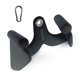 YIXUAN FITNESS Wide Grip Lat Pulldown Attachments V Bar, Close Grip Lat Pull Down Bar Double D Row Handle Tricep Press Down Bars Cable Machine Accessories, Gym Back Attachment