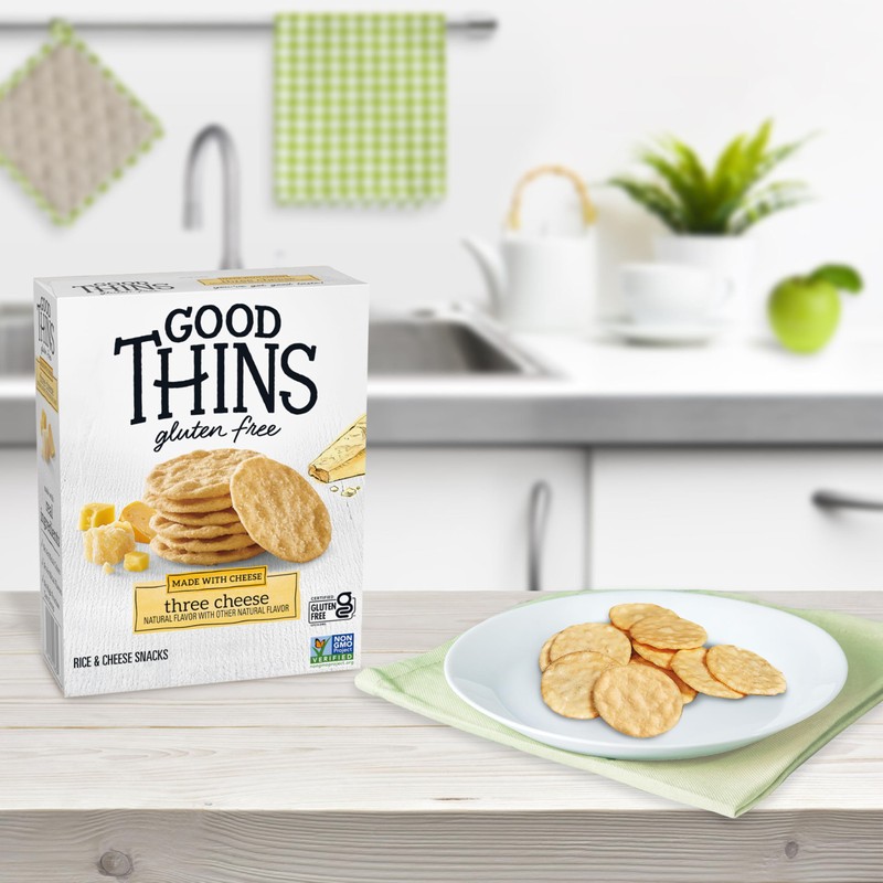 Good Thins Three Cheese Rice & Cheese Snacks Gluten Free