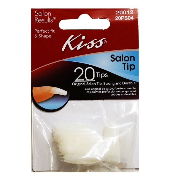 Kiss Salon Tip Nails Bag, 20 Count