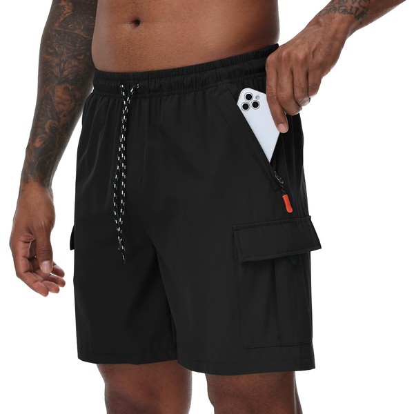 Men's Cargo Shorts Quick Dry Lightweight Stretch Hiking Shorts for