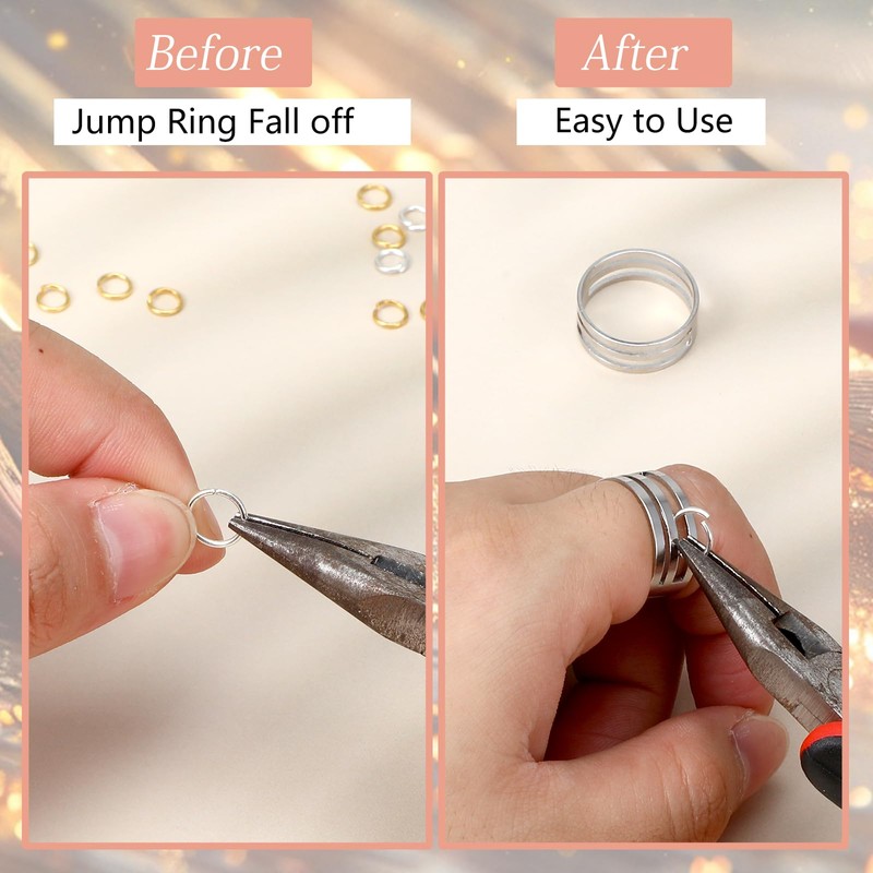 2PCS Jump Ring Opener Tool, Stainless Steel Jump Rings Opening