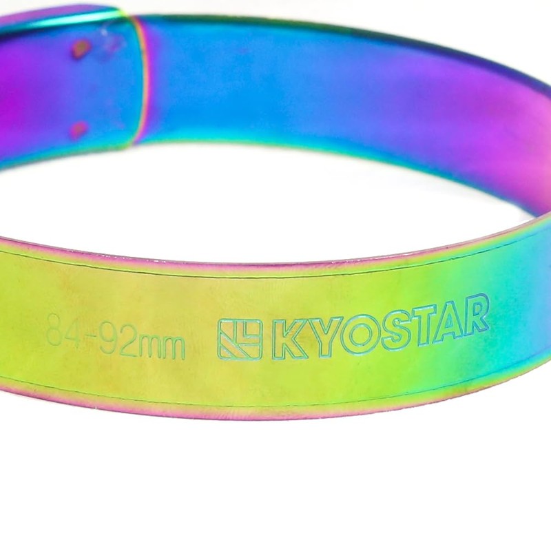 Kyostar 3.5" T-Bolt Hose Clamp Adjustable Stainless Steel Titanium Neo