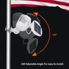 enrybia Flagpole Light Solar Powered, 2 in 1 House Mounted