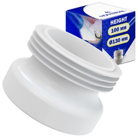 Flexible Plastic Toilet Sleeve Diameter 130 mm Height 100 mm MONTERAL