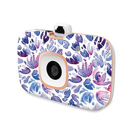 MightySkins Skin Compatible with HP Sprocket 2-in-1 Photo Printer - Blue Petals | Protective, Durable, and Unique Vinyl Decal wrap Cover | Easy to Apply, Remove, and Change Styles | Made in The USA