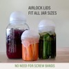 Fermentation Kit with 4 Glass Pickle Weights, 4 Airlock Lids,