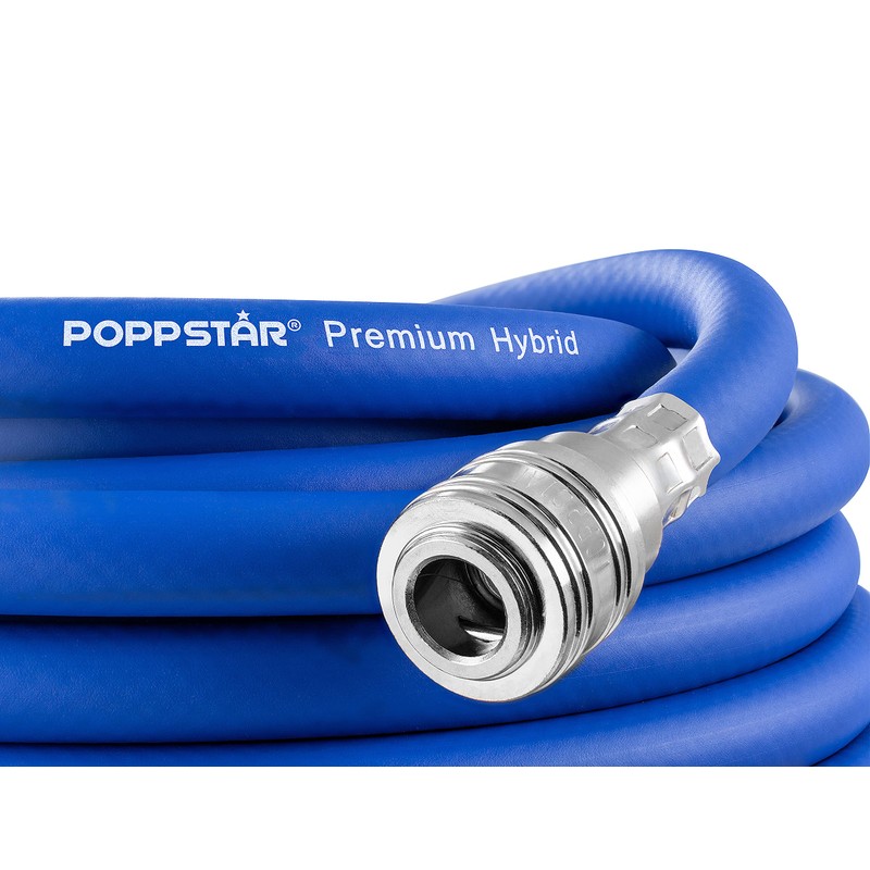 Poppstar Compressed Air Hose 5 m (Hybrid PVC with Fabric,
