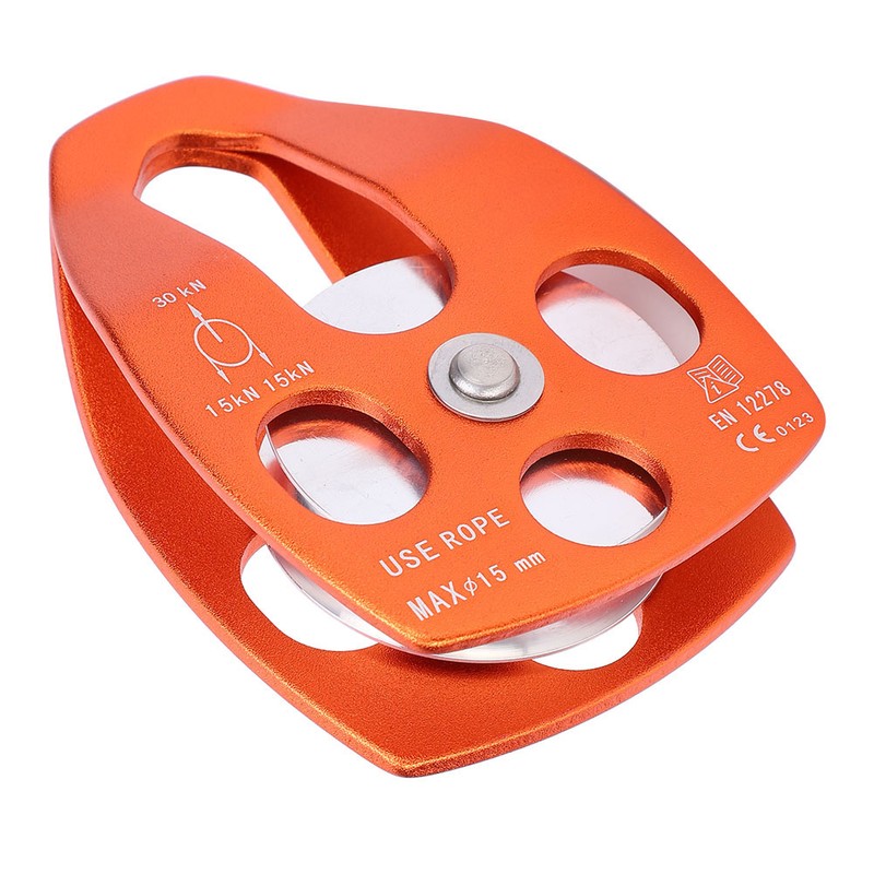 30KN Large Single Pulley Bearing Sheave Sliding Side Plate for