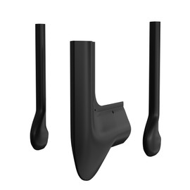 PROFLO PFSCPT2S P-Trap & Set of Soft Supply Covers - Black