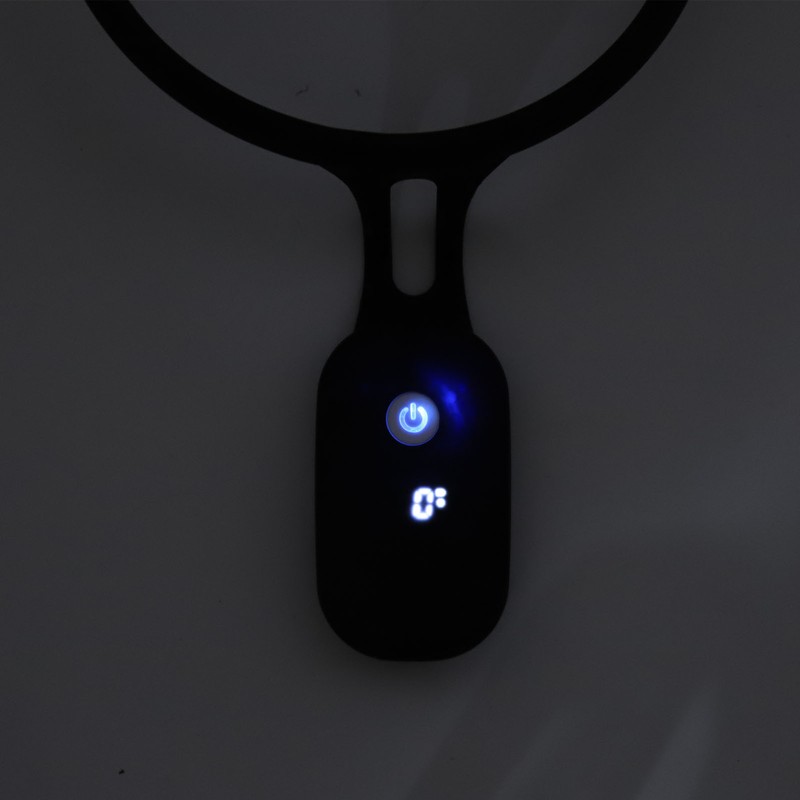 Intelligent Strapless Posture Corrector Vibration Reminder Removable Portable Trainer Black