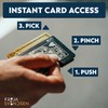 Freja Svendsen Engraved Aluminum Wallet for Men - Slim Money