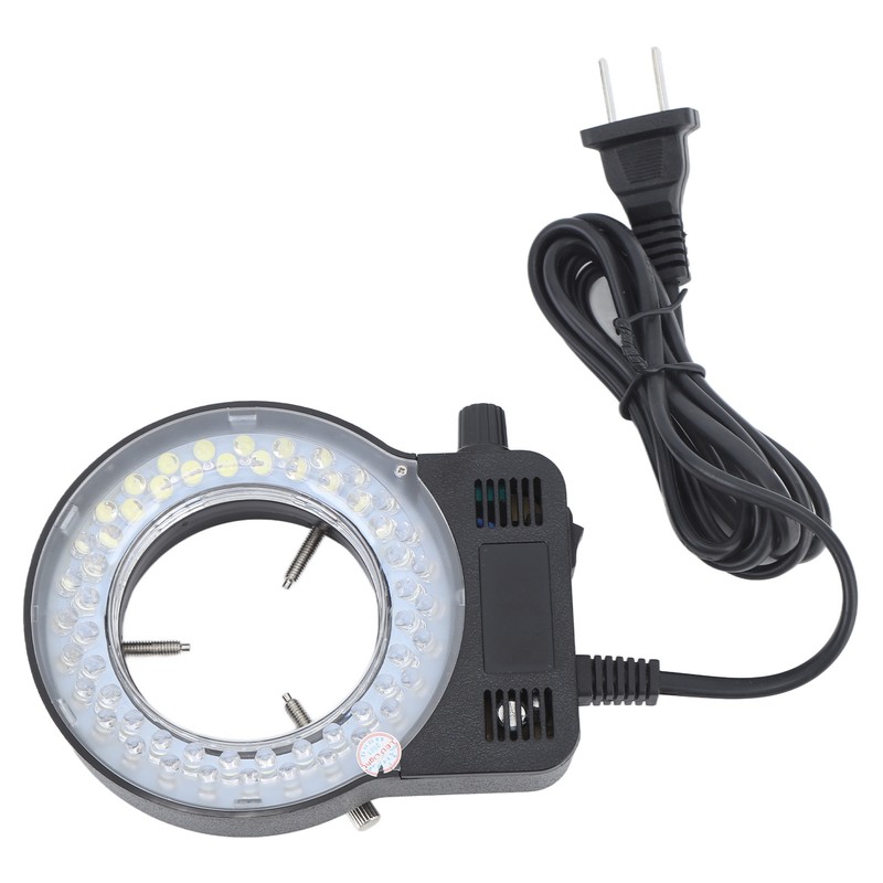 Microscope Ring Light LED Light Source Adjustable Microscope Accessory 100‑240V