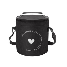 VECELO Lunch Bag, Thermal, Cold Retention, 2.6 gal (7 L) with Handle, Lunch Bag, Lunch Bag, Large Capacity, Waterproof, Picnic Bag, Unisex, Kids, Zippered, Tote Bag, Insulated, with External Pocket,