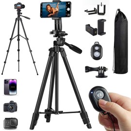 Tripie Para Camara, Tripie Celular CáMara 106cm/42"De Aluminio, 4 En 1 TríPode RéFlex Con Obturador Remoto Bluetooth, TríPode Para TeléFono Celular Con Soporte Para TeléFono Y Bolsa De Transporte