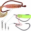 Soft Lure Spring Twist Lock Fishing Crank Hook Centering Pin