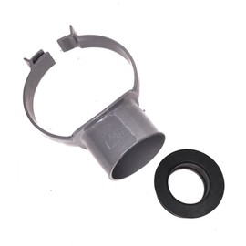 Floplast Soil Pipe Grey Strap Boss with 32mm Rubber Boss Adapter