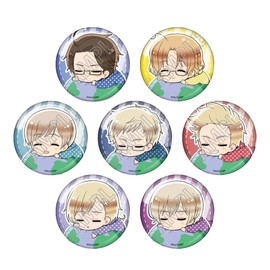 Hetalia World Stars Trading Fuwaminin Can Badge C Box, 7 Pieces