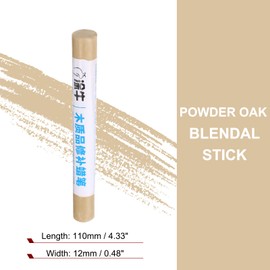 HARFINGTON Wood Filler Sticks Wood Furniture Scratch Repair Filler Sticks Furniture Touch Up Markers with Yellow Scraper for Wood Holes Wood Floor Table Door Cabinet, Powder Oak