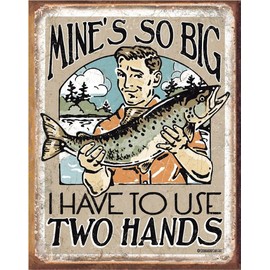 Desperate Enterprises Mine's So Big Tin Sign - Nostalgic Vintage Metal Wall Decor - Made in USA