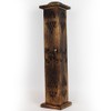 Magrathea Incense Tower/Wooden Cone & Stick Burner/Carved Wood Holder