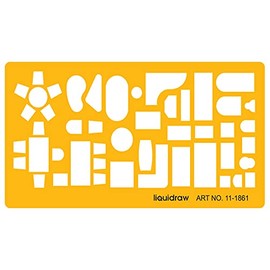 Liquidraw 1:100 Scale Architectural Scale Ruler Drawing Template Stencil Architect Technical Drafting Supplies, Architecture Furniture Design Symbols for House Interior Floor Plan