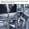 Boring Head Arbor MT3‑1‑1/2‑18UNF‑M12 High Carbon Steel Collet Connecting Rod