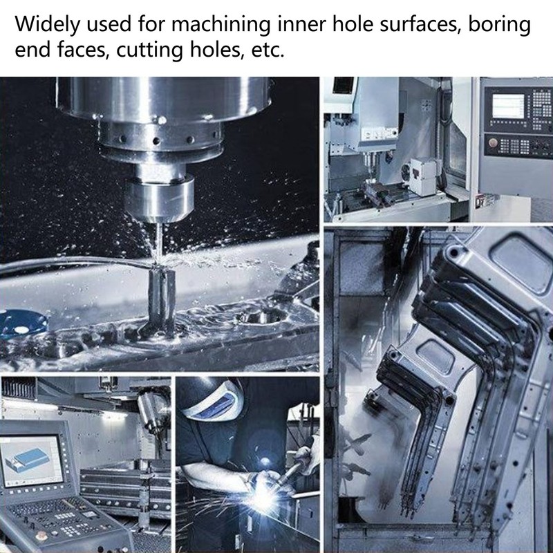 Boring Head Arbor MT3‑1‑1/2‑18UNF‑M12 High Carbon Steel Collet Connecting Rod