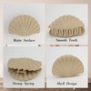 3.54'' Matte Shell Claw Clips Unique Seashell Hair Clips for