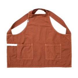 hedley & bennett Professional Cross-Back Smock - 7oz Cotton-Linen Kitchen Apron with Large Pockets - Unisex Chef Workwear for Cooking & Grilling - Harissa