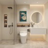 Bathroom Wall Decor,Toilet Wall Art,"I Hate My Job Oh Please"