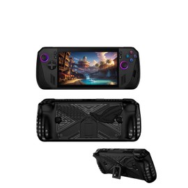 ASUS ROG Ally X Gaming Handheld Case, Soft Protective Case for ROG ALLY-X with Kickstand, Shockproof and Drop Proof, Black