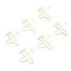 100Pcs Airplane Shaped Paper Clips Metal Lightweight Multipurpose Cute Shaped
