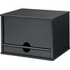 Victor Wood Midnight Black Collection, 4-Shelf Desktop Organizer, Black, (4720-5)