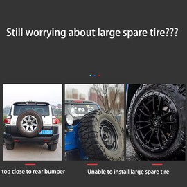 Aosseiye Spare Tire Carrier Spare Tire Mount Compatible with 2007-2022 Fj Cruiser Spare Tire Reinforcement Bracket