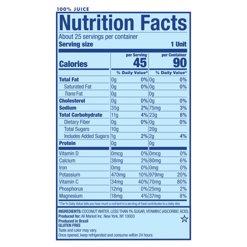 Vita Coco, Coconut Water, Original, 16.9 Fl Oz, 12-Count