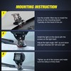 Nilight LED Light Bar Mounting Bracket 2PCS Universal Adjustable Pillar