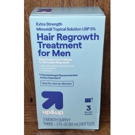 Up & Up NEW Up & Up Hair Regrowth Treatment for Men 3 Month Supply Extra Strength