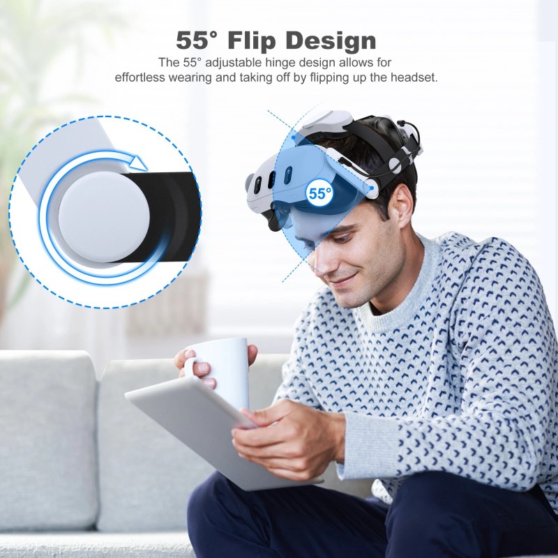 BEBONCOOL For Meta Oculus Quest 3/3s/2 VR Headset Elite Head