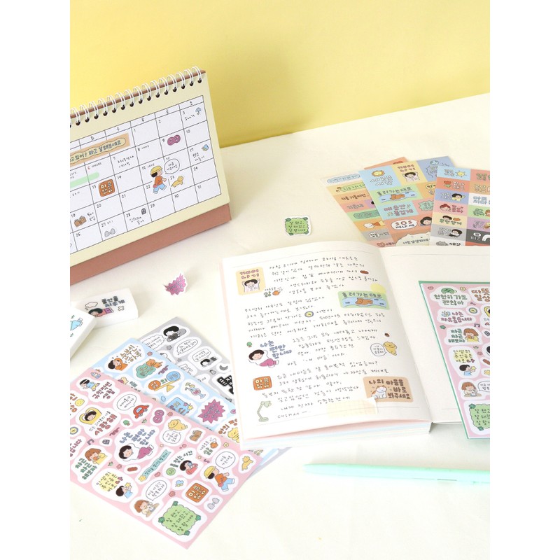 Indigo Questions and Answers Mindfulness Sticker Set 6 Sheets Dakku