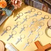 Loetere 45 Pcs Christian Cross Keychain Bulk 15 Styles Bible