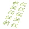 100PCS Cute Paper Clip Figure Shaped Electroplating Process Prevent Slip