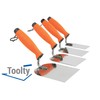 Toolty Stainless Steel Stucco Trowel, Wall Putty Trowel, Plastering Trowel,