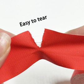 ROSEUP Gaffers Tape 1" x 33 Yards, Cloth Matte Red Tape, Non Reflective Gaffer Tape Heavy Duty Waterproof Easy to Tear Gaff Cloth Tape